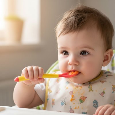 Cuillère bébé | Ergonomique - Mon paradis bébé